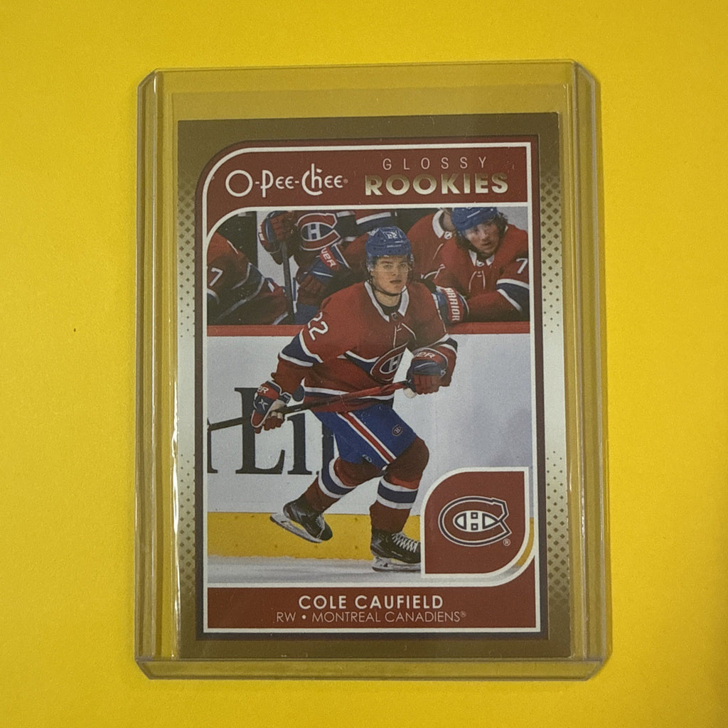 Cole Caufield 2021/22 O Pee Chee Glossy Rookie Card - front