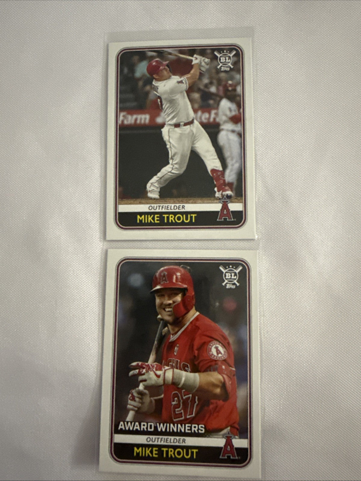 Mike Trout 2020 Topps 2 Baseball Cards - front