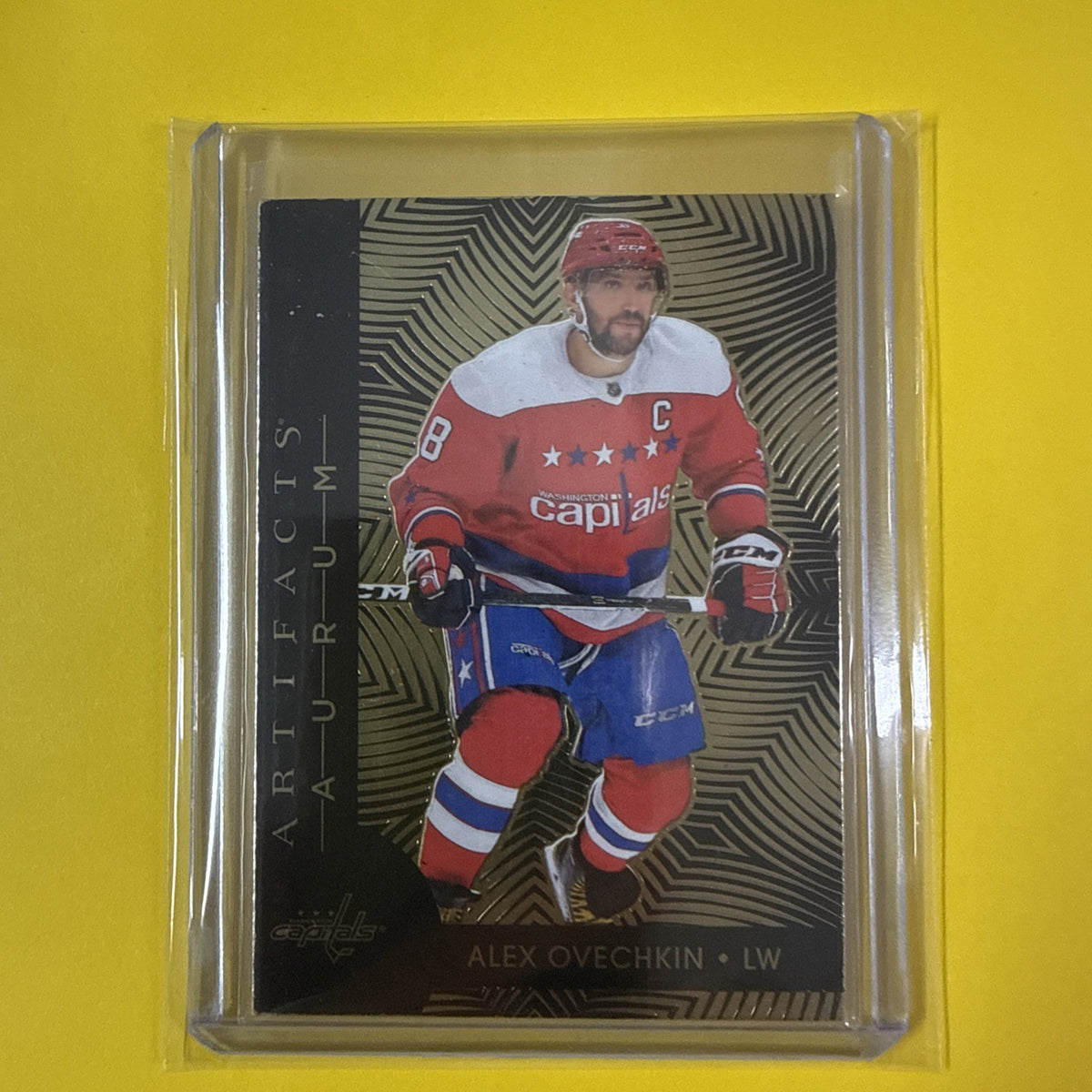 Alex Ovechkin 2020/21 Artifacts Aurum Card - front