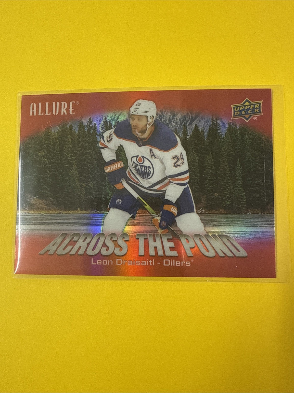 Leon Draisaitl 2024/25 Allure Across the Pond Red Card - front