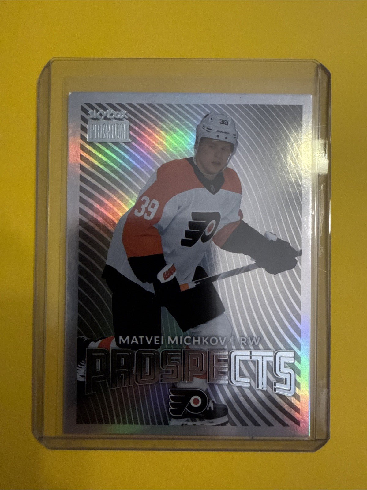 Matvei Michkov 2024/25 Skybox Premium Rookie Card - front