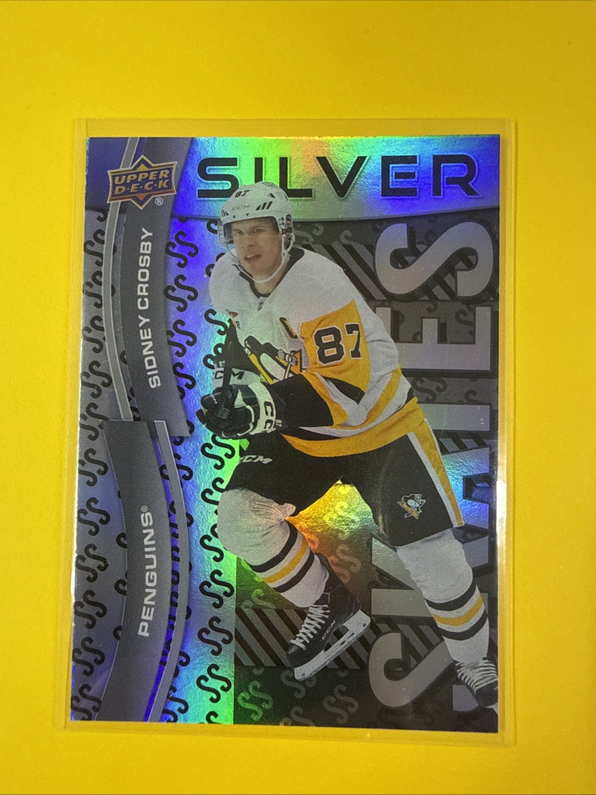 Sidney Crosby 2024/25 UD Silver Skates Card - front
