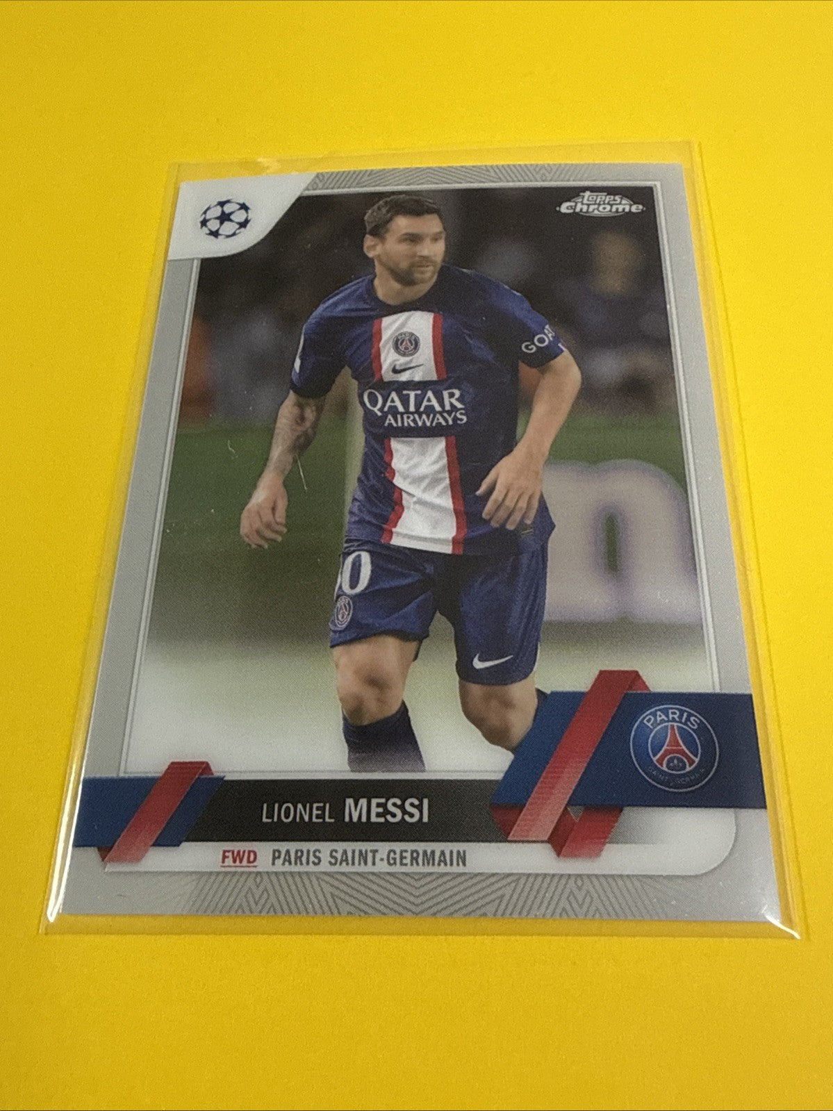 Lionel Messi 2023 Topps Chrome Card - front