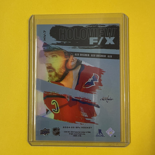 Alex Ovechkin 2024/25 SPx Holoview F/x Card - back