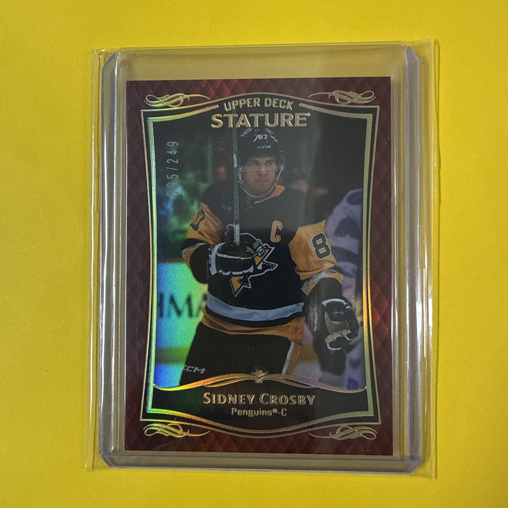 Sidney Crosby 2023/24 Stature Card Out of /249 - front