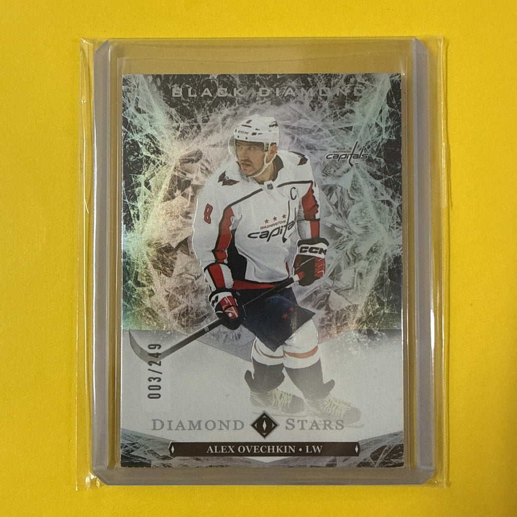 Alex Ovechkin 2024/25 Black Diamond Hockey Card Out of /249 - front