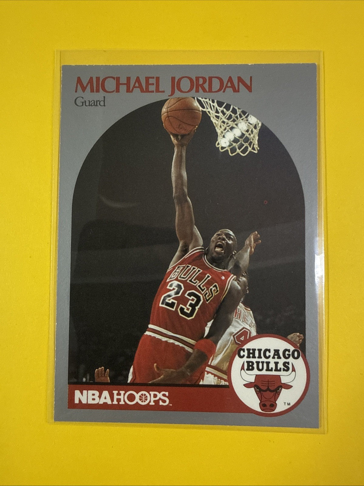 1990-91 NBA Hoops - Michael Jordan Card No.65 - front