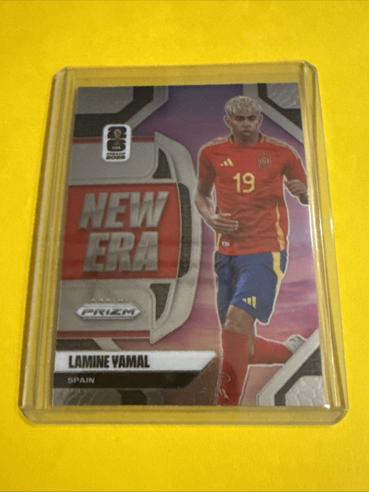 Panini 2026 Prizm Fifa World Cup #12 New Era Inserts Lamine Yamal Spain - front
