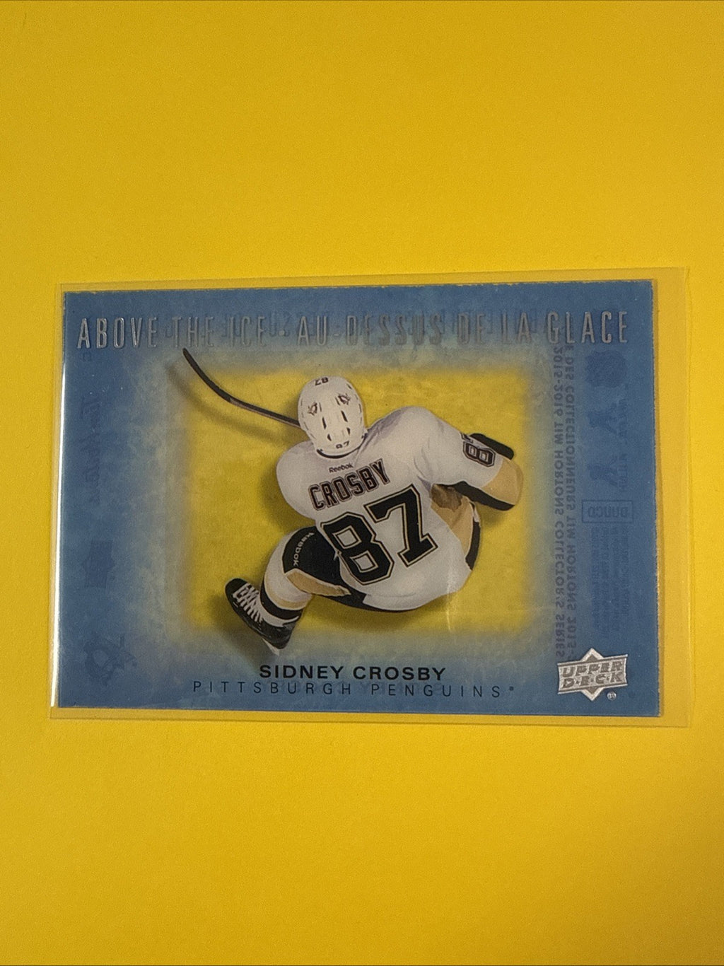 Sidney Crosby 2015/16 Tim Hortons Above the Ice Card - front