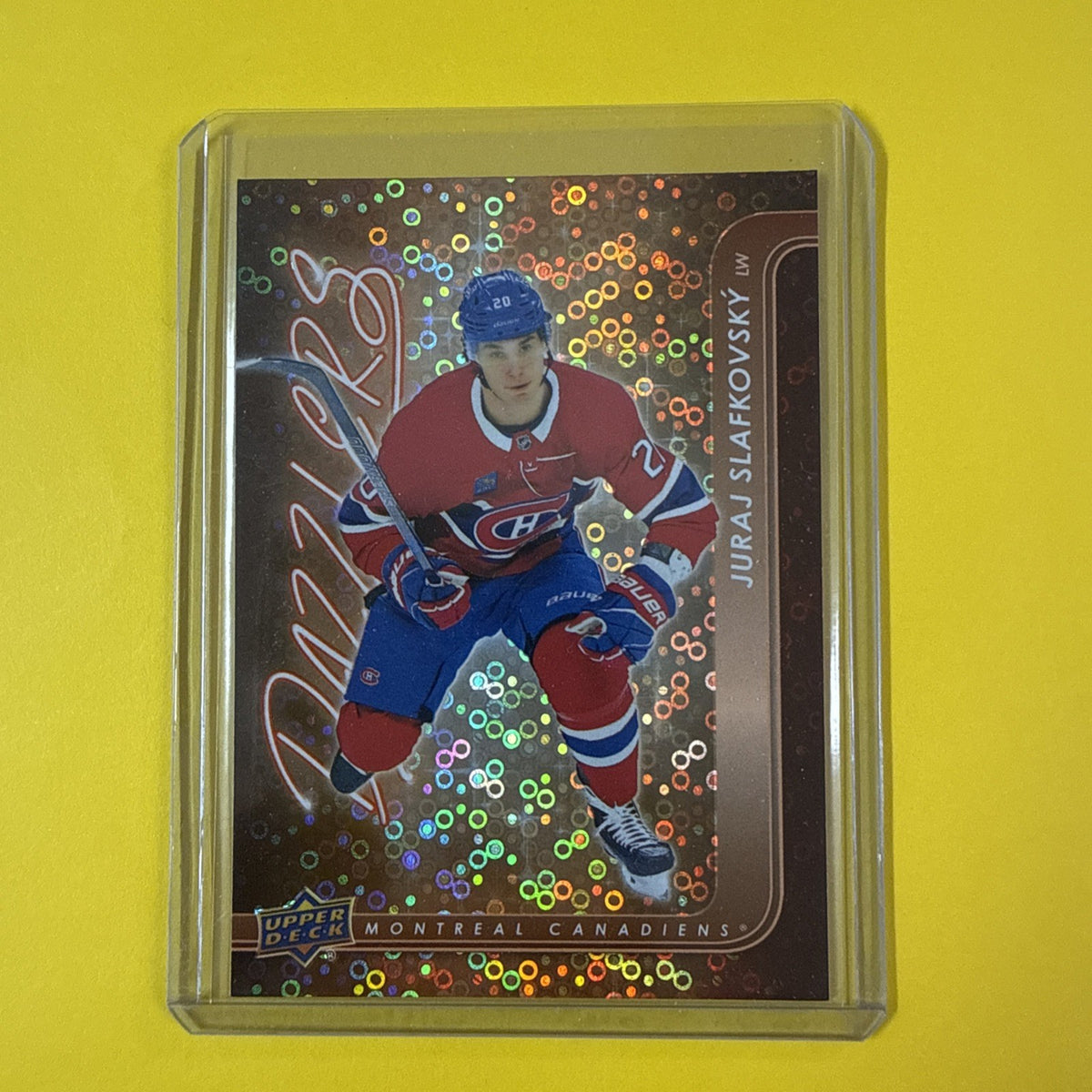 Juraj Slafkovsky 2024/25 UD Orange Dazzlers - front