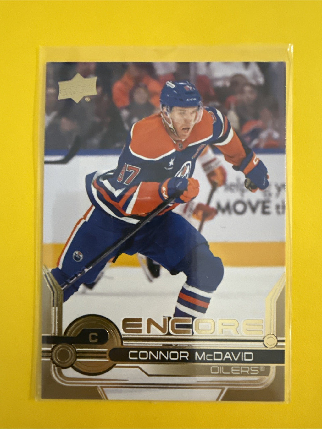 Connor McDavid 2024/25 UD Encore Gold Card - front