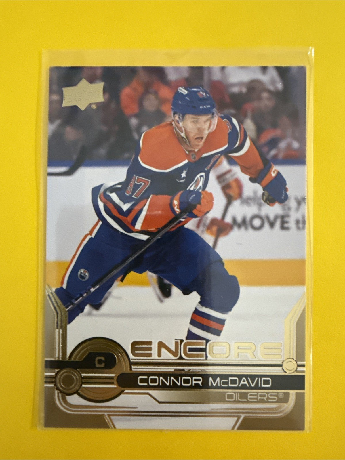 Connor McDavid 2024/25 UD Encore Gold Card - front
