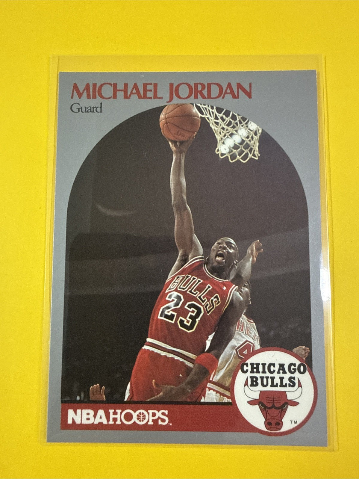1990-91 NBA Hoops - Michael Jordan Card No.65 - front