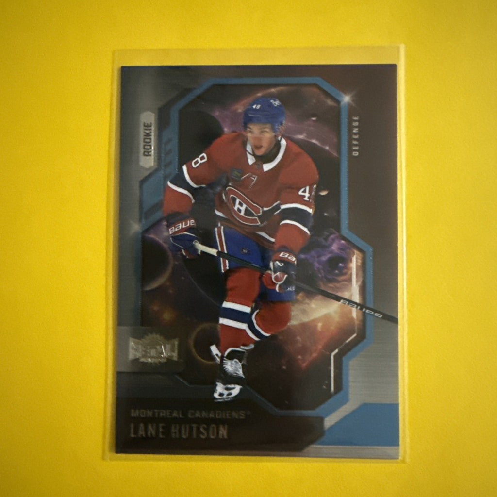 2024-25 Skybox Metal Universe Lane Hutson Rookie Card #101 Hockey Card - front