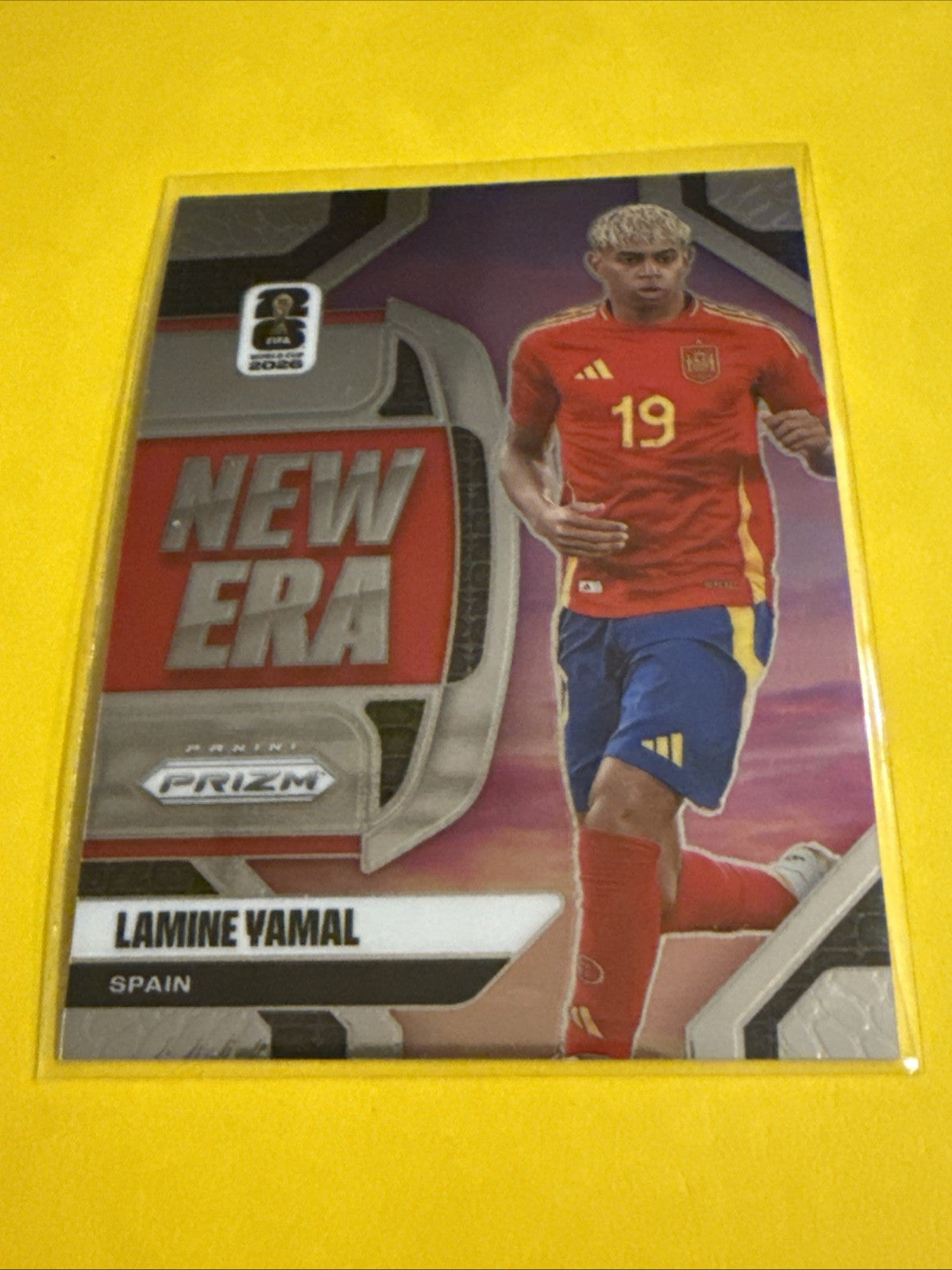 Panini 2026 Prizm Fifa World Cup #12 New Era Inserts Lamine Yamal Spain - front