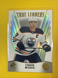 Connor McDavid 2021/22 SP Authentic True Leaders Card - front
