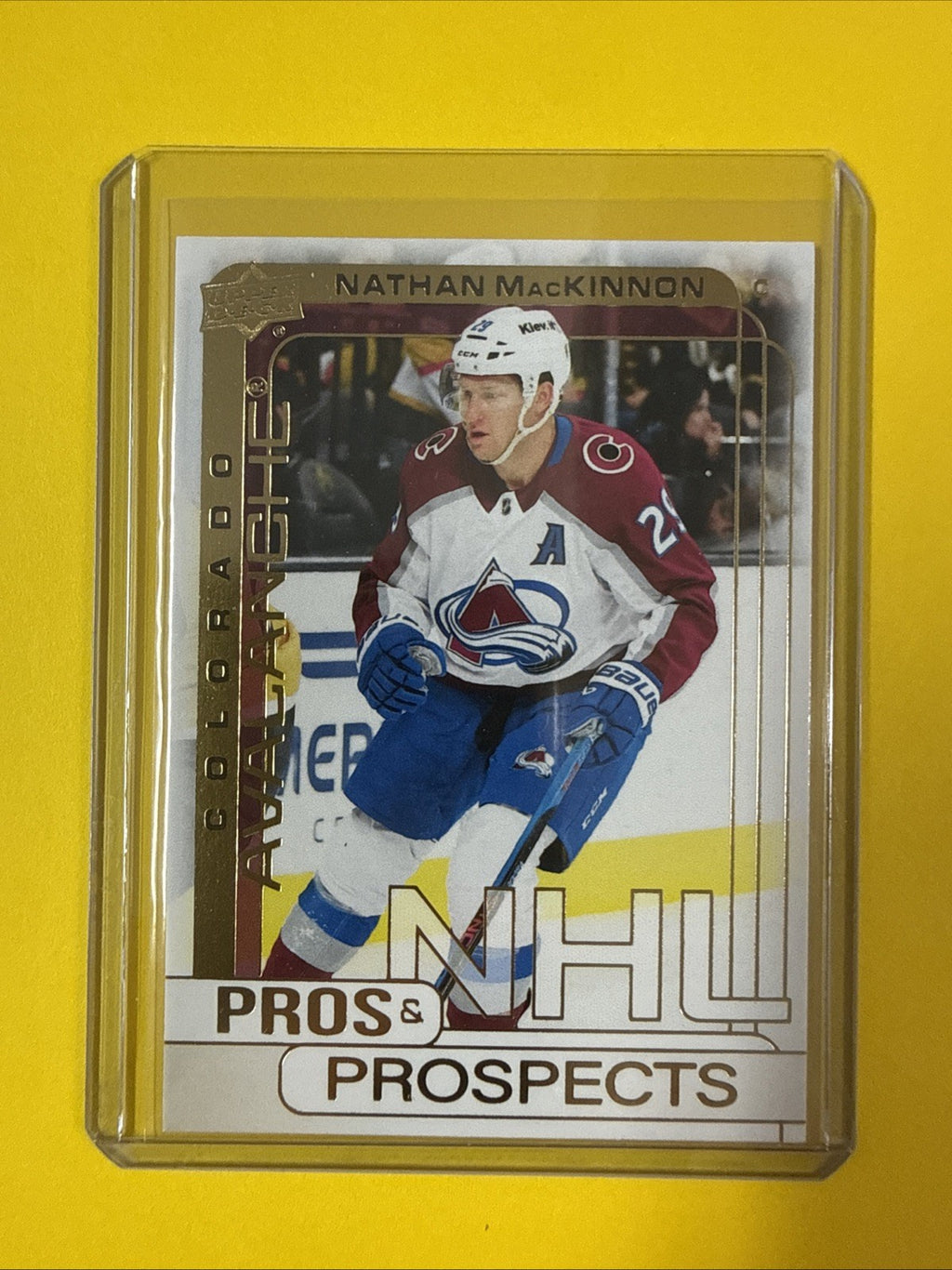 Nathan MacKinnon 2024/25 UD Pros& Prospects Card - front