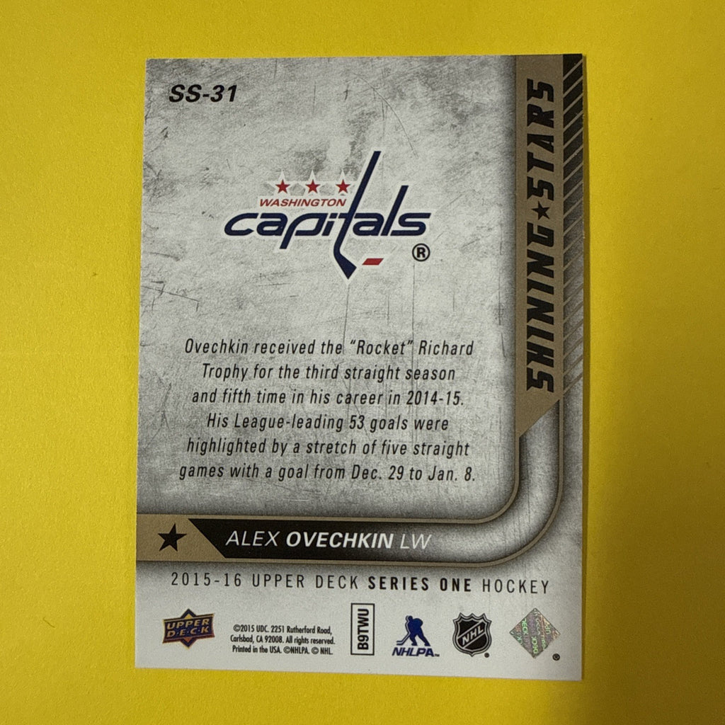 Alexander Ovechkin 2015 Card - back