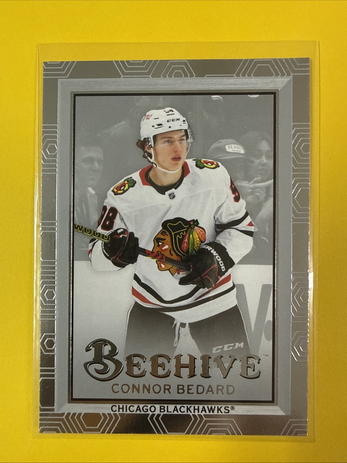 Connor Bedard 2024/25 UD Beehive Card - front