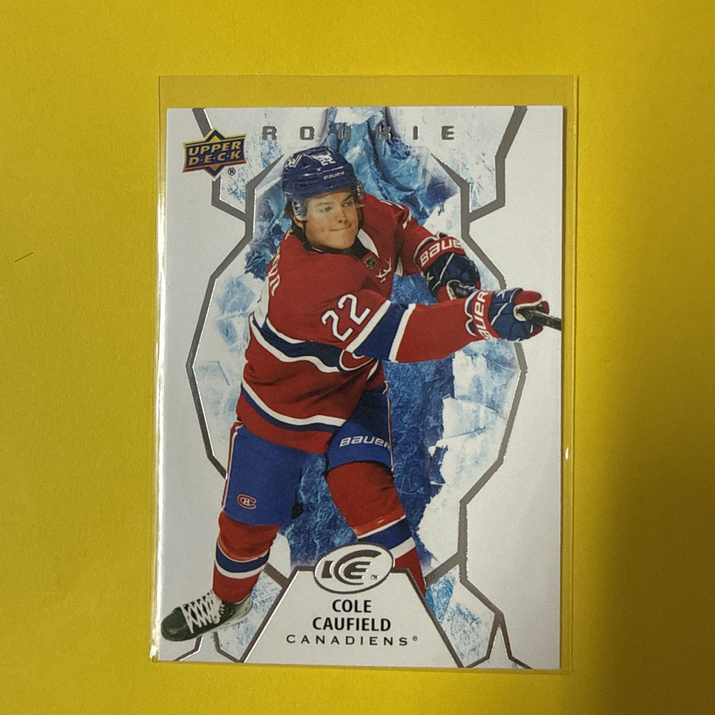 Cole Caufield 2021/22 UD Ice Rookie Card - front