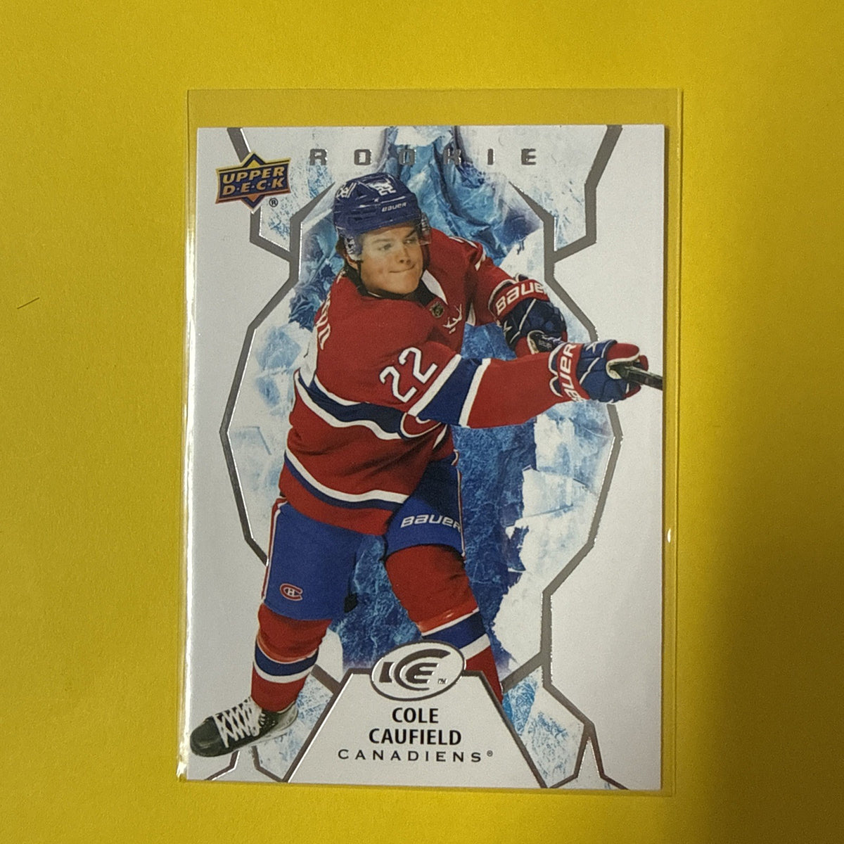 Cole Caufield 2021/22 UD Ice Rookie Card - front