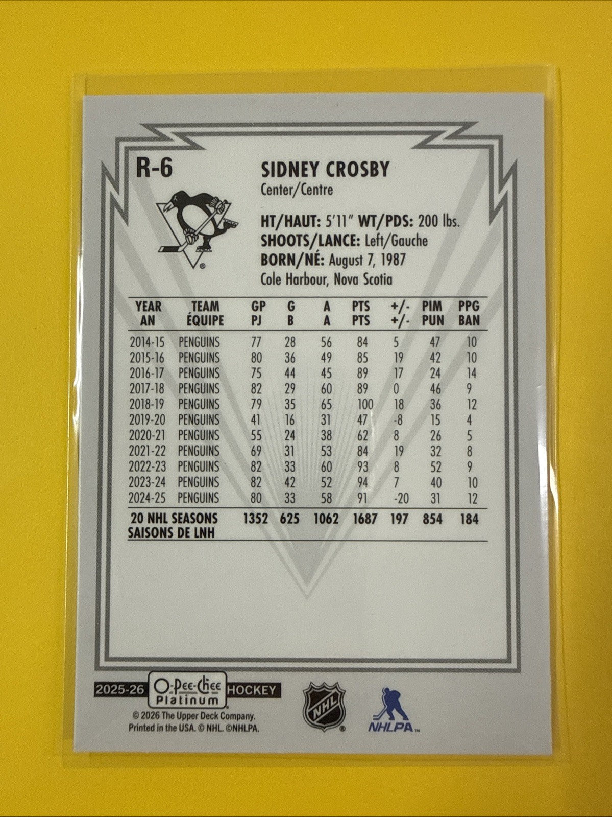 Nick Suzuki . 2025/26 O Pee Chee Platinum Retro Card - back
