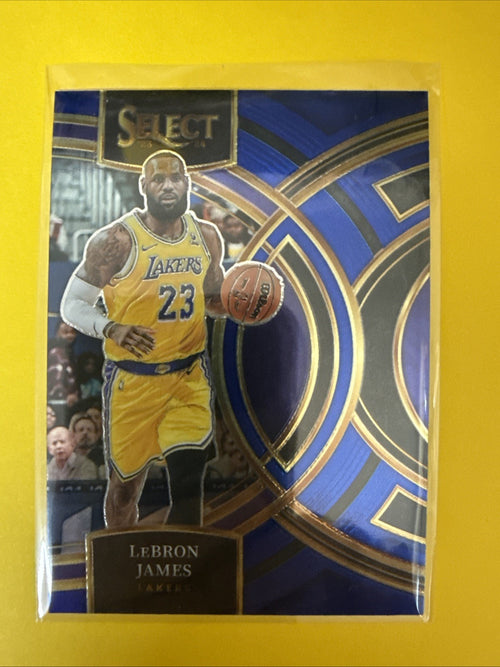 2023-24 Panini Select LeBron James #135 Los Angeles Lakers Card Blue - front