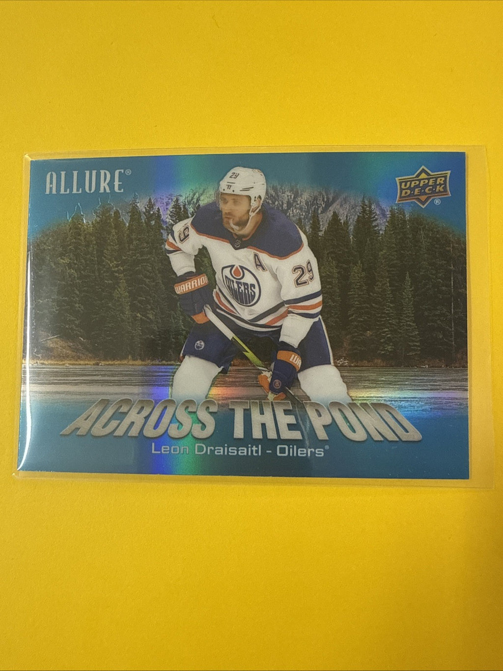 Leon Draisaitl 2024/25 Allure Across the Pond Blue Card - front