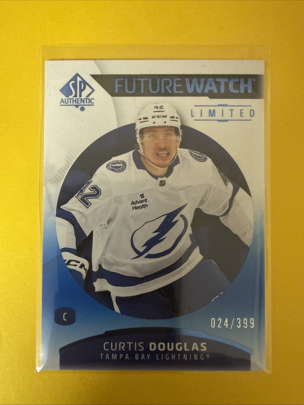 SP Authentic 2025/26 Future Watch Limited Blue Curtis Douglas 024/399 - front