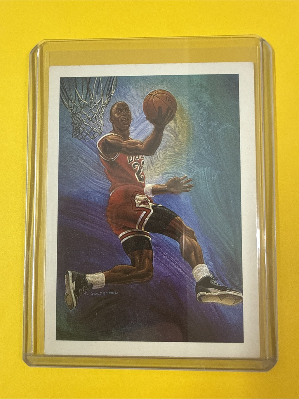 Michael Jordan 1990/91 NBA Hoops Card #358 - front