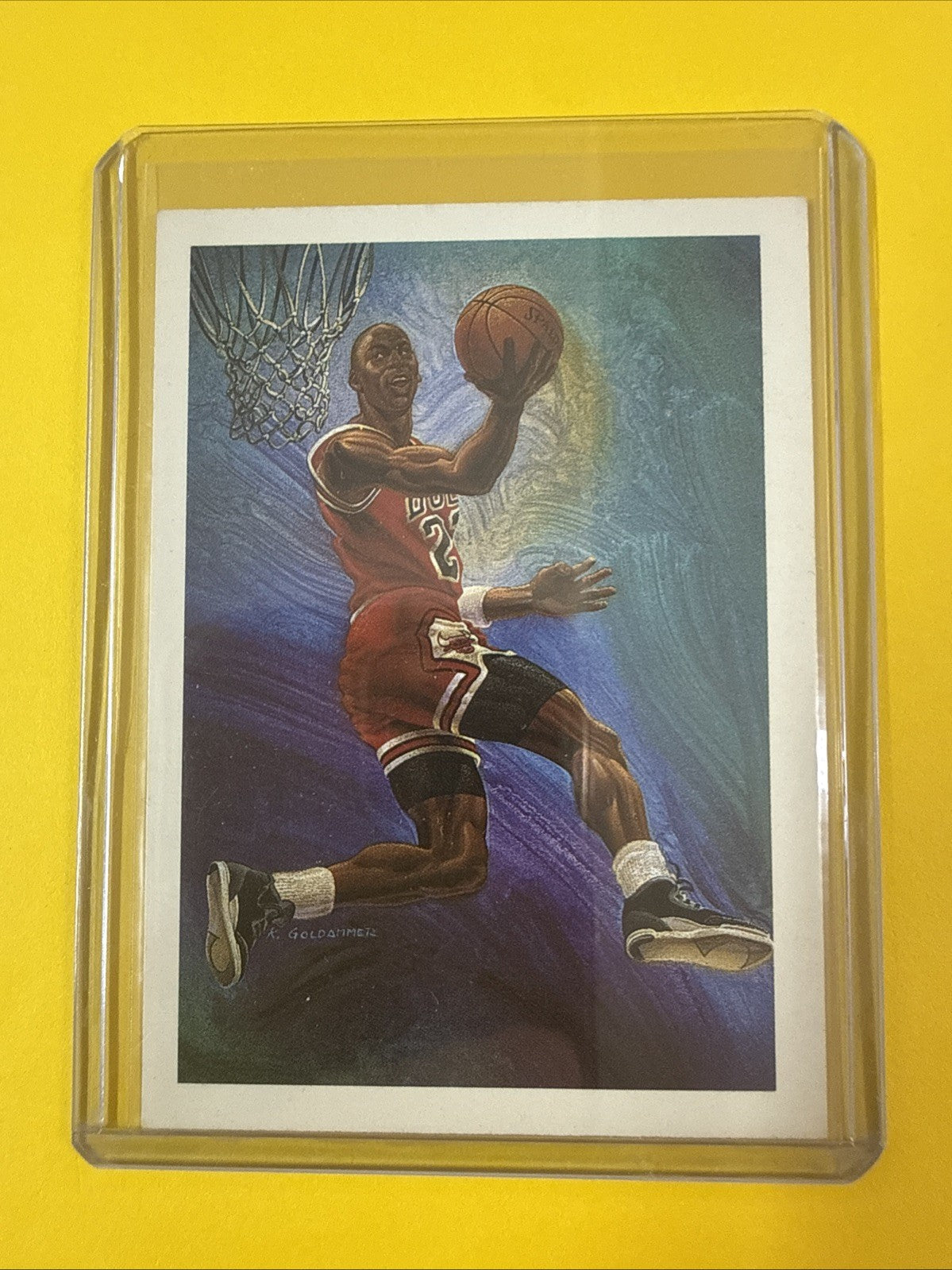 Michael Jordan 1990/91 NBA Hoops Card #358 - front