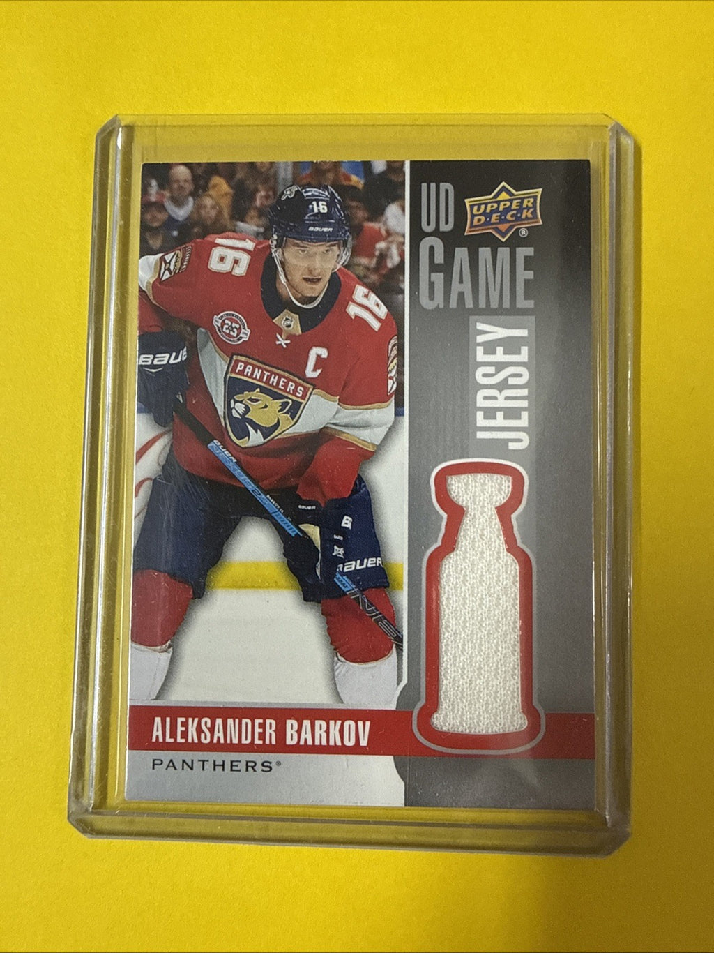 Aleksander Barkov 2019/20 UD Jersey Card - front
