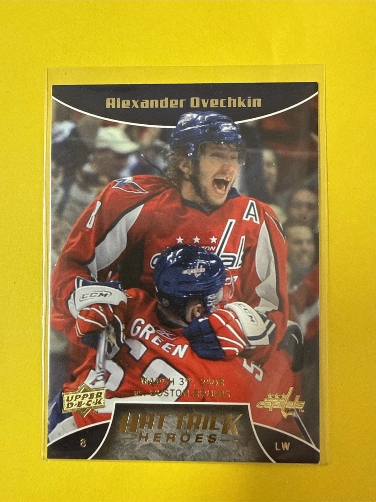 Alexander Ovechkin 2008 Card - front