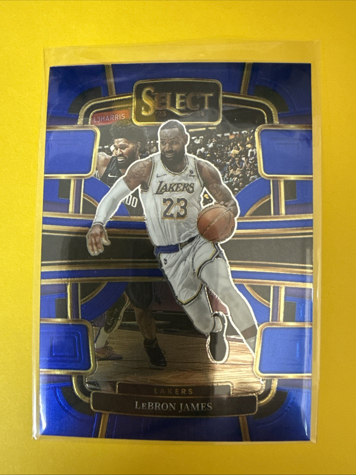 2023-24 Panini Select LeBron James Los Angeles Lakers Blue Card - front