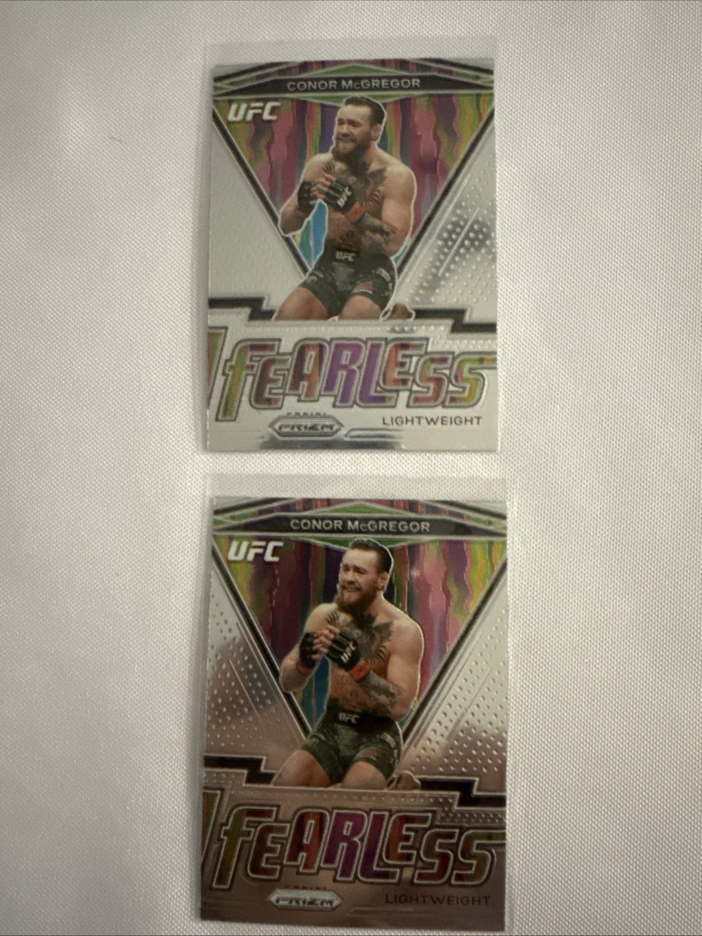 Connor Mcgregor 2021 Panini Ufc Fearless Inserts 2 Cards - front
