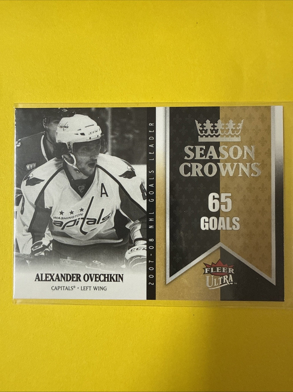 Alexander Ovechkin 2008 Card - front