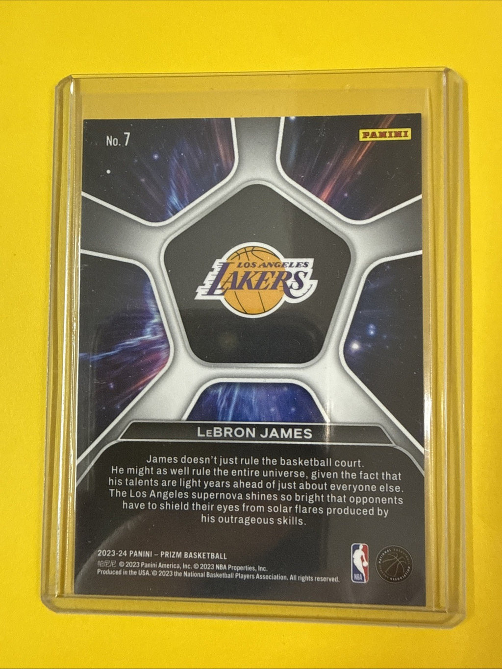 LeBron James 2023/24 Cards - back