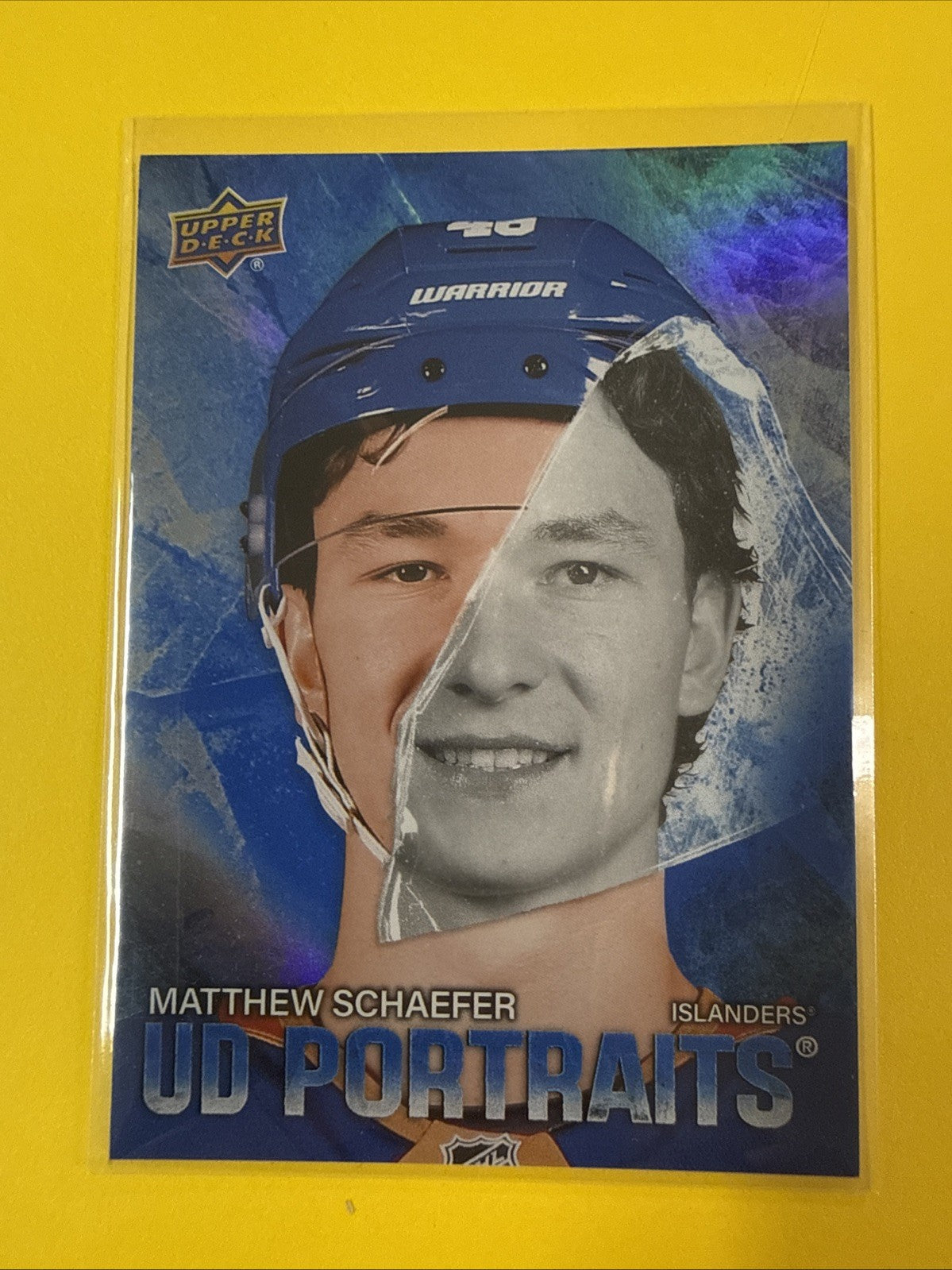 2025-26 Upper Deck Series 2 UD Portraits Matthew Schaefer - front