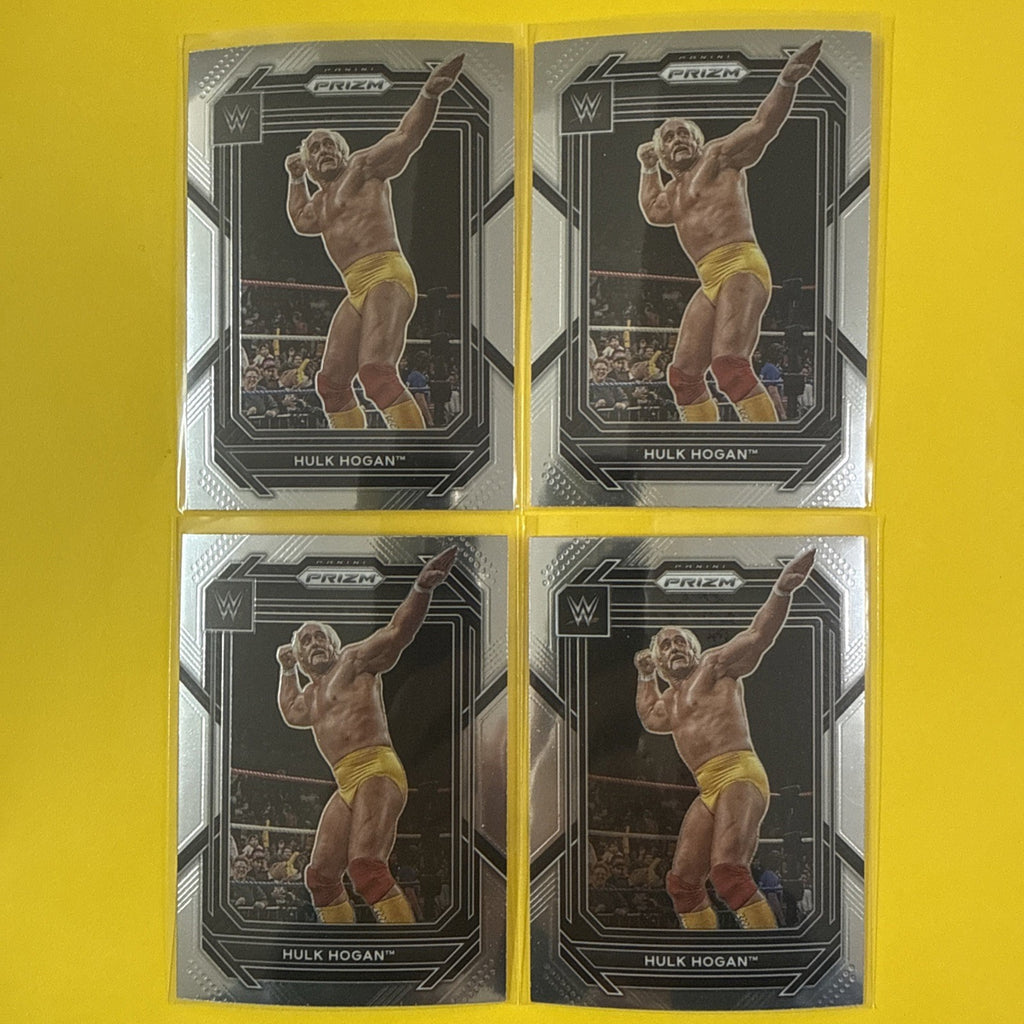 Hulk Hogan 2023 Panini Prizm 4 Chrome Cards - front