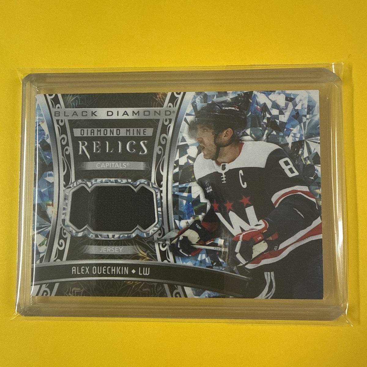 Alex Ovechkin 2023/24 Black Diamond Relics Card - front