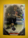 Kylian Mbappé 2024 Topps Finest Merlin Chrome Soccer Card - front