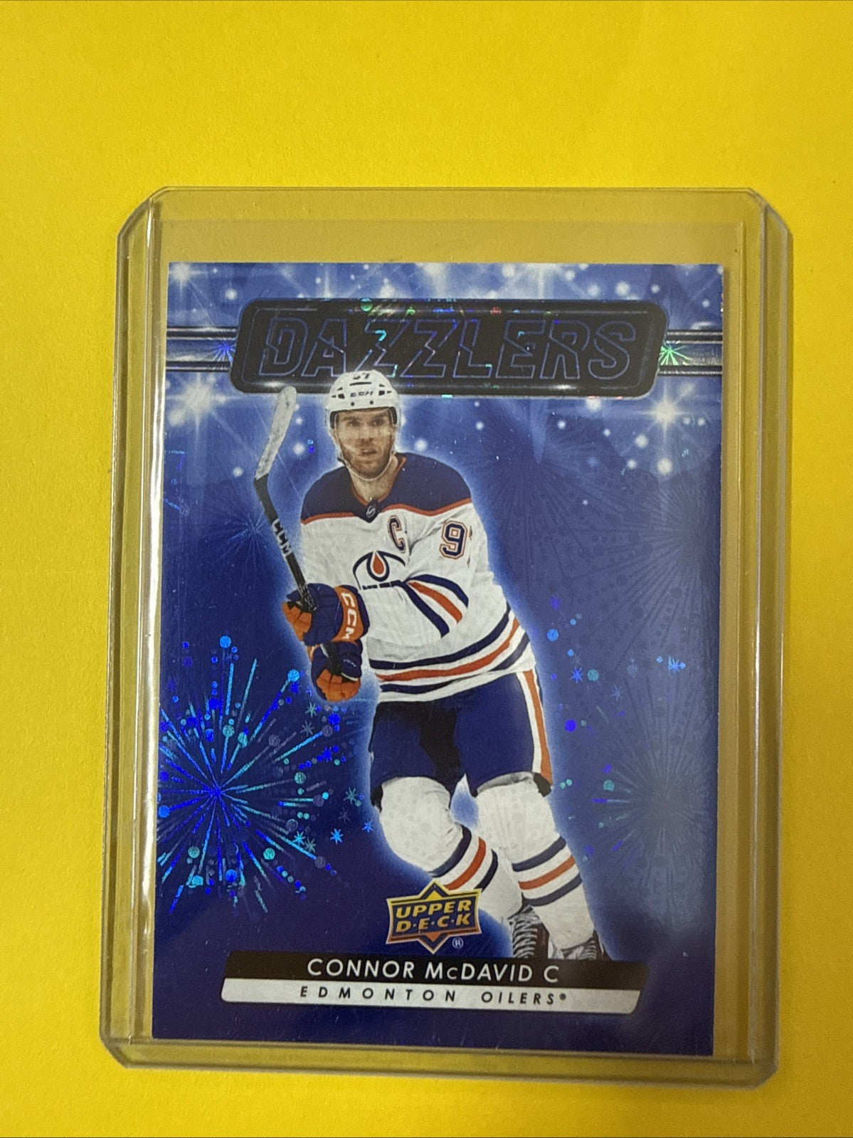 Connor McDavid 2023/24 UD Blue Dazzlers - front