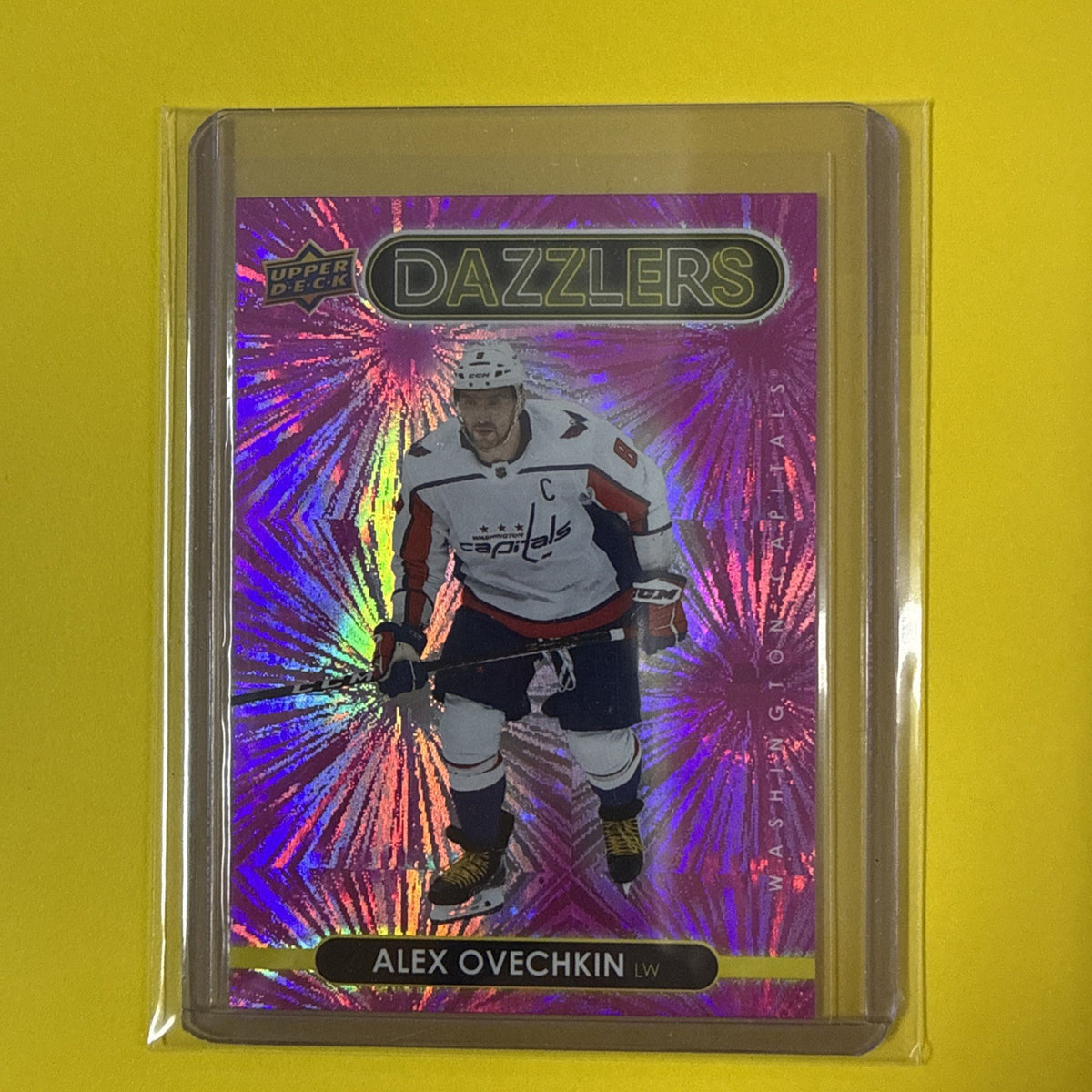 Alex Ovechkin 2021/22 UD Pink Dazzlers Card - front