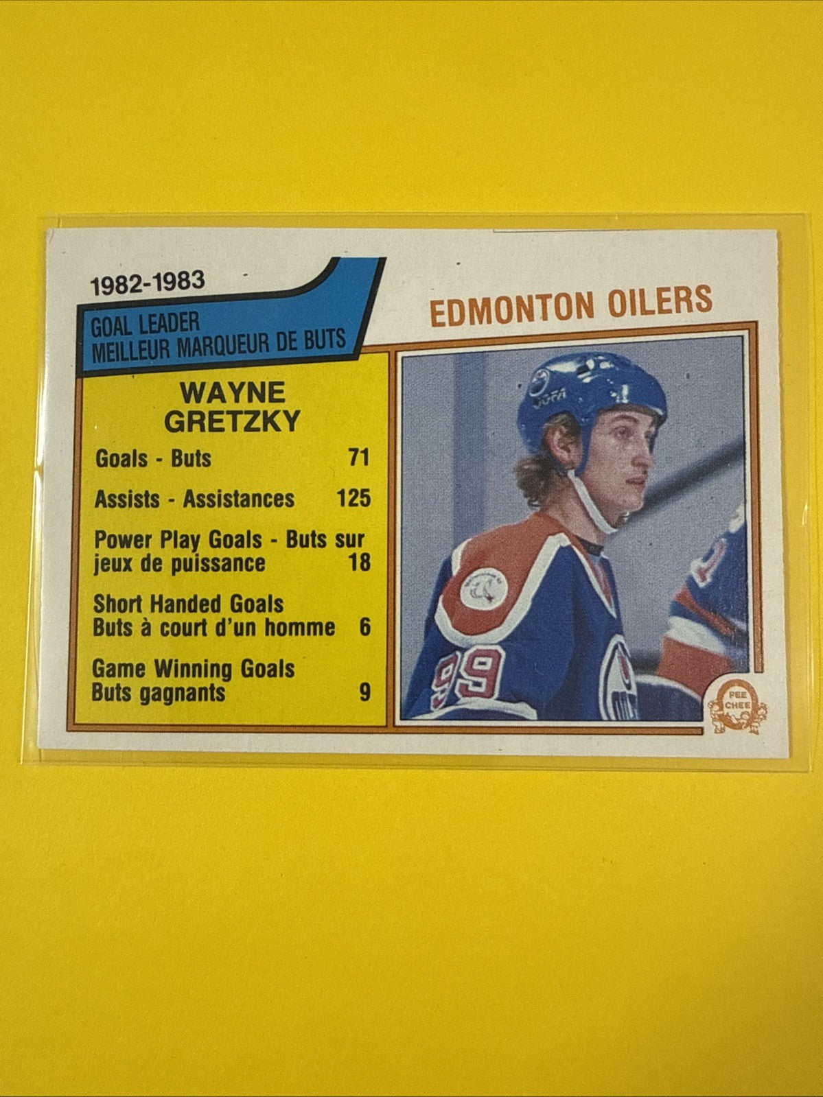 Wayne Gretzky 1983-84 O Pee Chee Card No.22 - front
