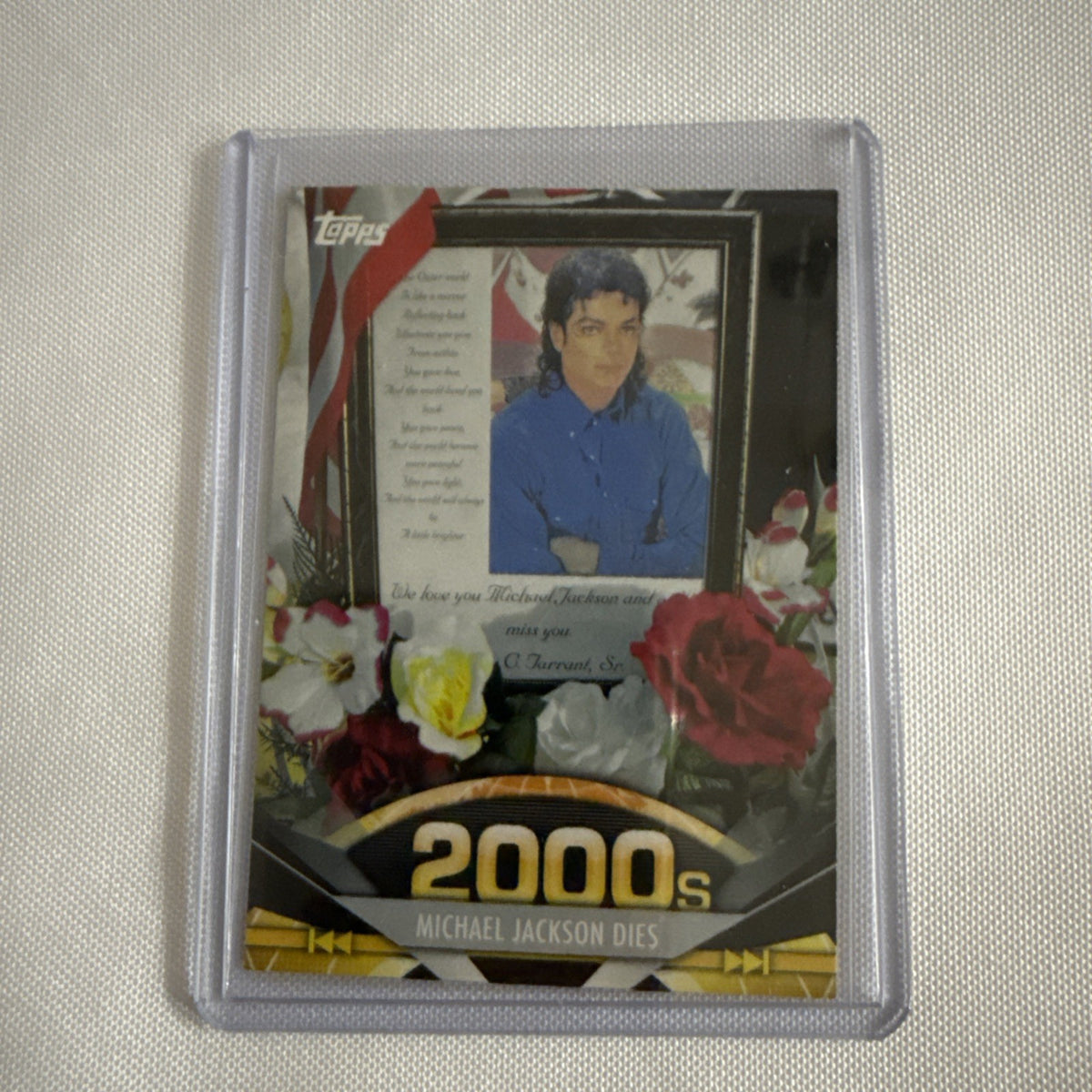 Michael Jackson 2011 Topps Card - front