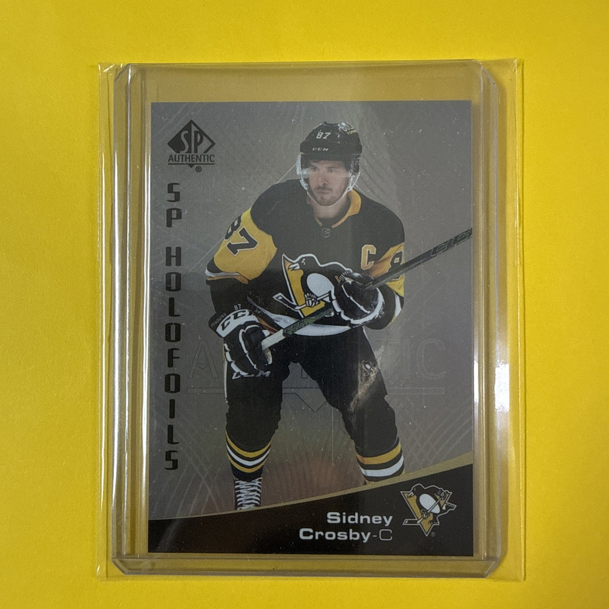 Sidney Crosby 2021/22 SP Authentic Holofoils Card - front