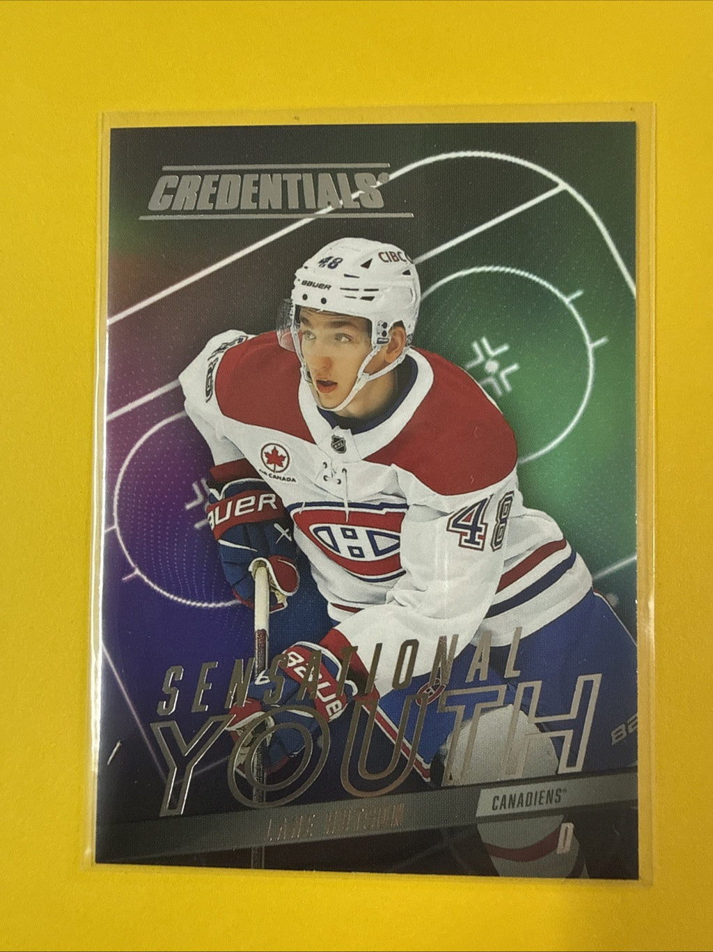 2025-26 Credentials Sensational Youth Lane Hutson Montreal Canadiens #SY-22 - front