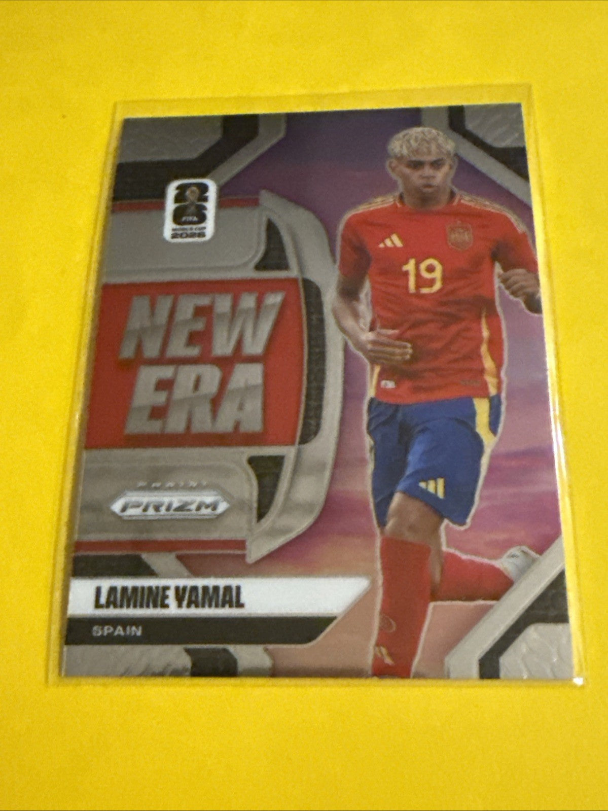 Panini 2026 Prizm Fifa World Cup #12 New Era Inserts Lamine Yamal Spain - front