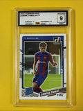 Lamine Yamal 2023 Donruss Fifa Rookie Card Graded 9 - front