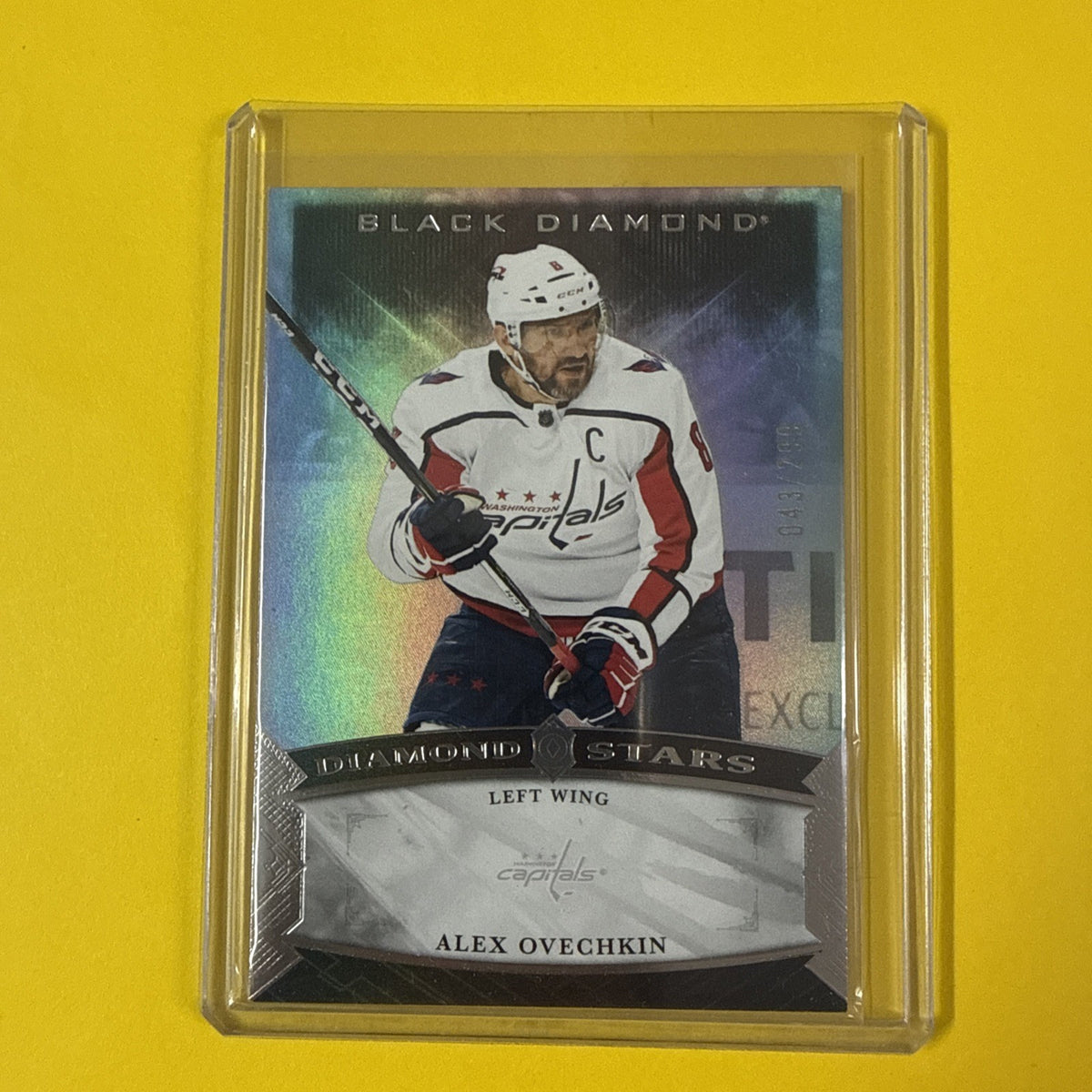 Alex Ovechkin 2023/24 Black Diamond Stars Card Out of /299 - front
